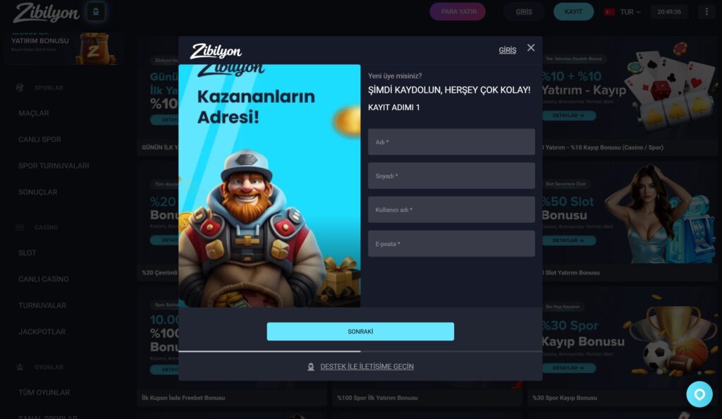 zibilyonbet üyelik